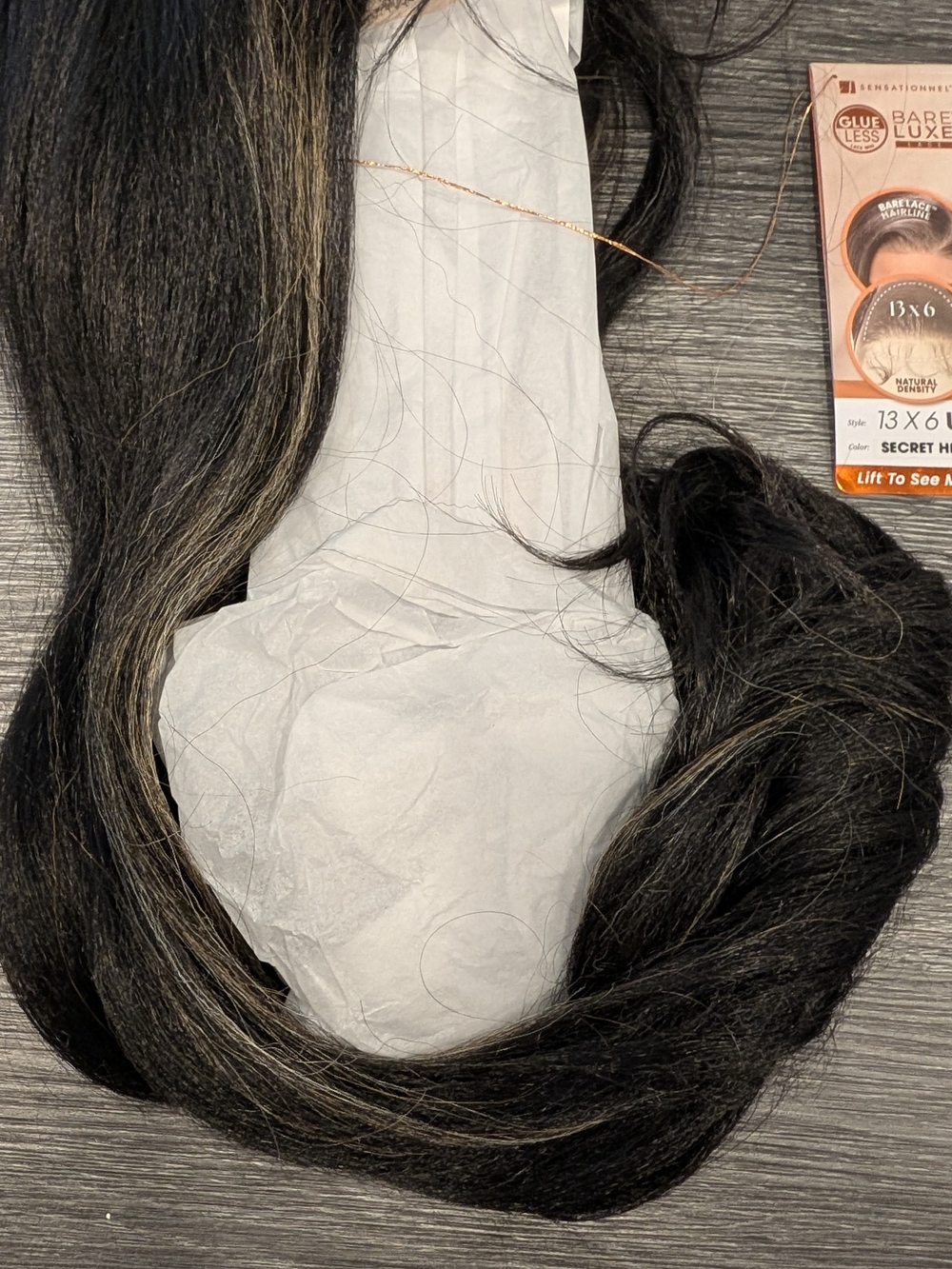 Sensationnel Bare Lace Glueless Transparent Luxe 13X6 Lace Front Wig - Unit 4 - Picture 5 of 13